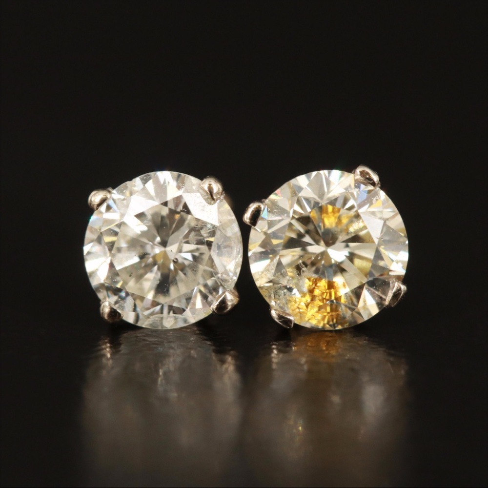 14K 1.15 CTW Diamond Stud Earrings